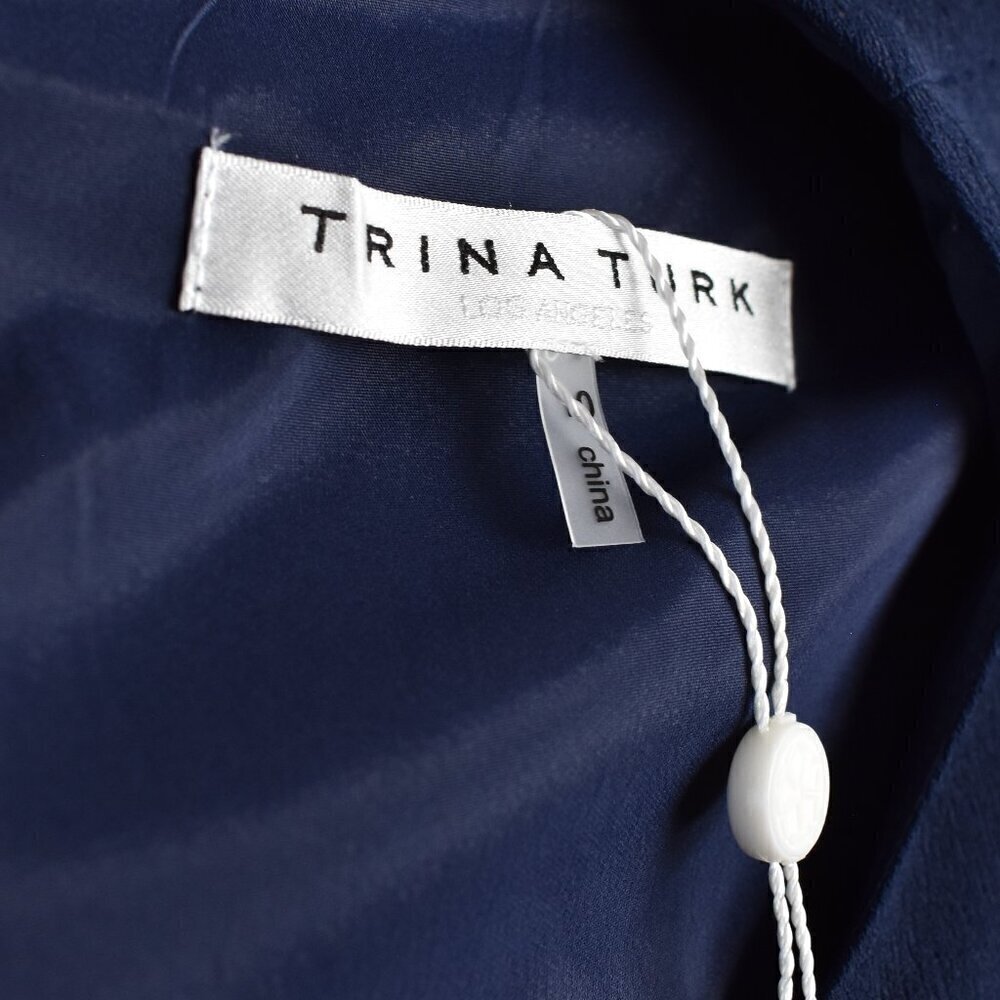 Trina Turk Monumental Dress Navy NEW - 10 - Picture 12 of 12